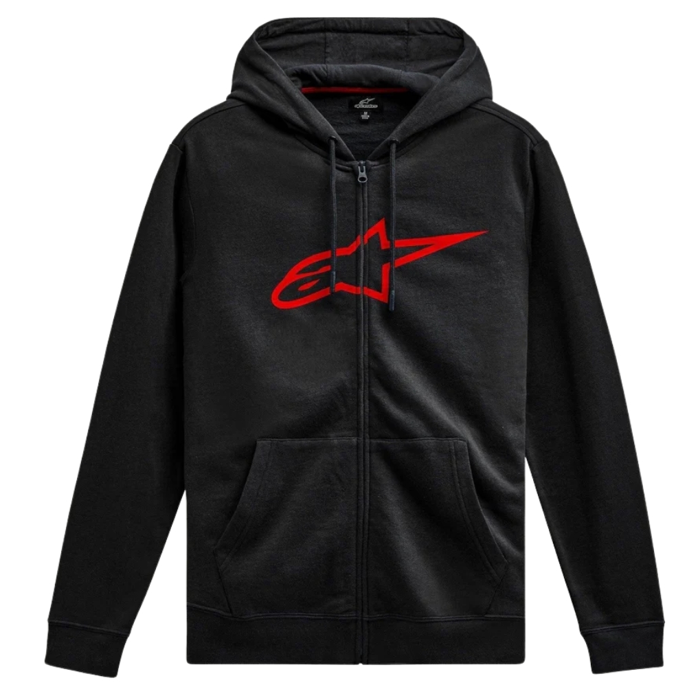 Sudadera Alpinestars Ageless II Zip Negro Rojo (Cl