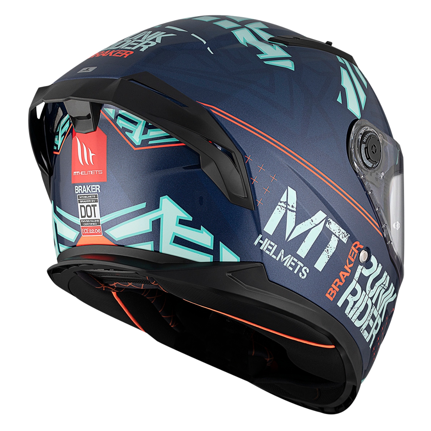 Casco Moto Casco Mt Braker Sv Punkrider Ce U - Imagen 7 de 7